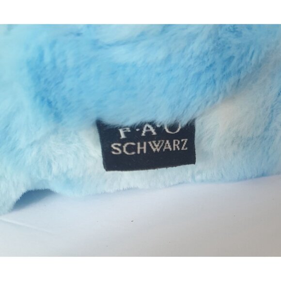 FAO Schwarz Light-Up Dinosaur Roar Sounds Blue Plush 14" Soft Stuffed Animal - Picture 5 of 10